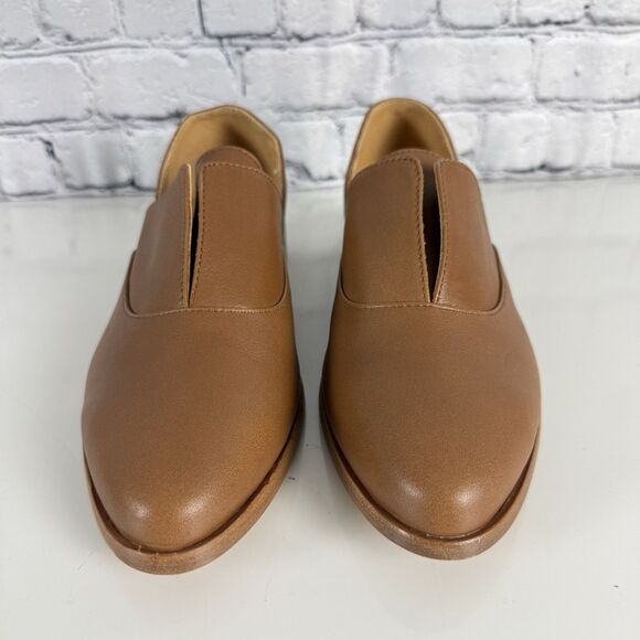 Nisolo Emma D'Orsay Oxford Loafers Shoes Leather Slip On Flats Nutmeg Womens 8.5 - Picture 3 of 13